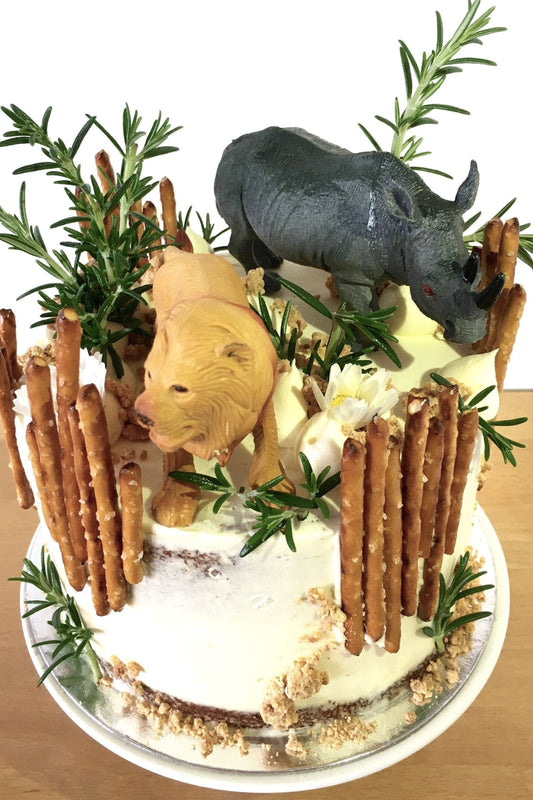 Safari cake, 3 layer cake